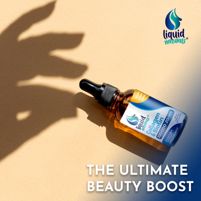 Liquid Collagen & Biotin Drops – Vanilla Flavor, 2oz | Hair, Skin & Nails Support, Keto Friendly