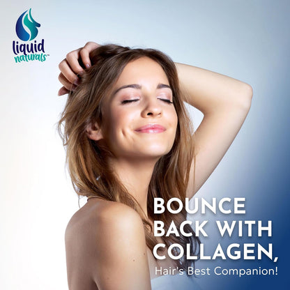 Liquid Collagen & Biotin Drops – Vanilla Flavor, 2oz | Hair, Skin & Nails Support, Keto Friendly