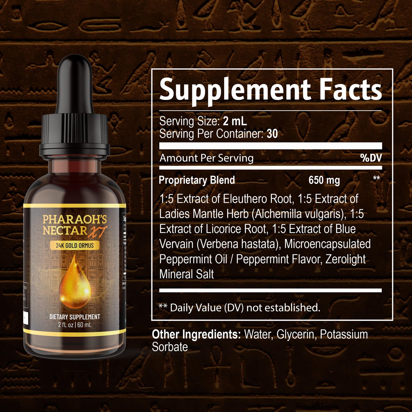 Nutraville Pharaoh's Nectar XT 24K Monoatomic Gold Ormus – 2 Pack