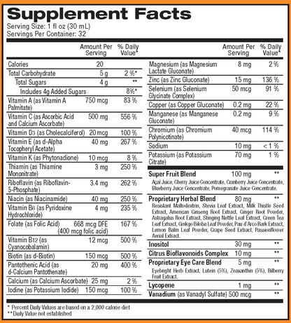 ReViva Liquid Multivitamin Twin Pack – 2 Bottles, 32 oz Each | Gluten Free