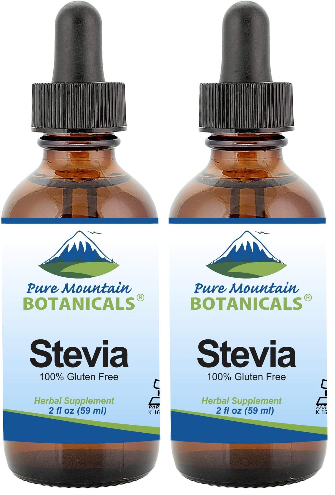 Liquid Stevia Drops – Alcohol-Free, Kosher Sugar Substitute (2oz) – Pack of 2
