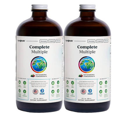 LIQUIDHEALTH Complete Multivitamin - 2 Pack | USA Made, Vegan, Non-GMO, Sugar-Free