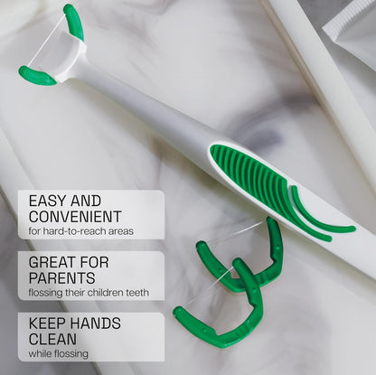Listerine Ultraclean Access Flosser Refills – Mint, 28 Count (Pack of 3) – Snap-On Heads