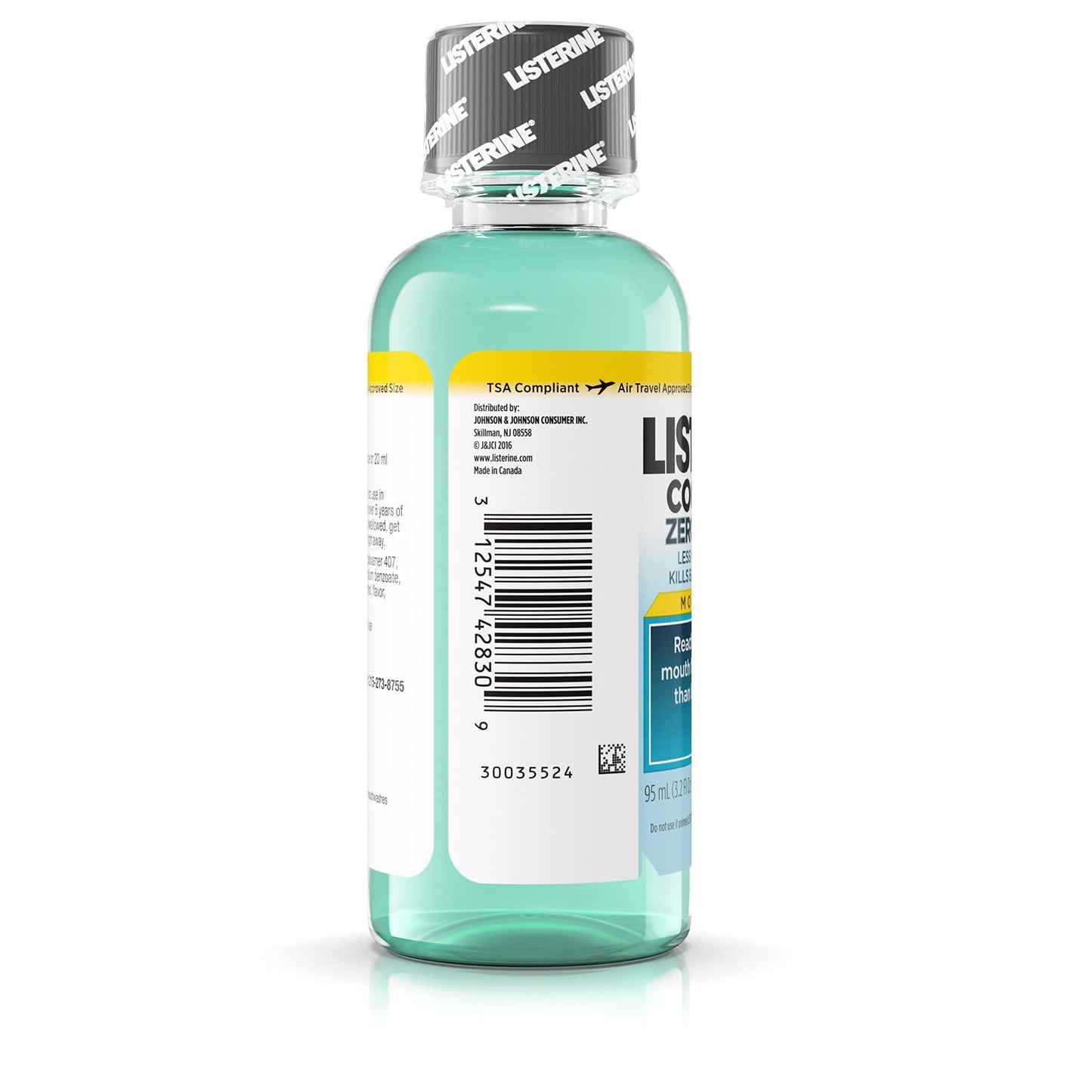 Listerine Antiseptic Zero Cavity Mouthwash – Clean Mint 3.2 oz 24-count