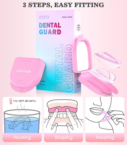 Litlcutie Large Mouth Guard for Teeth Grinding at Night – 4 Pack