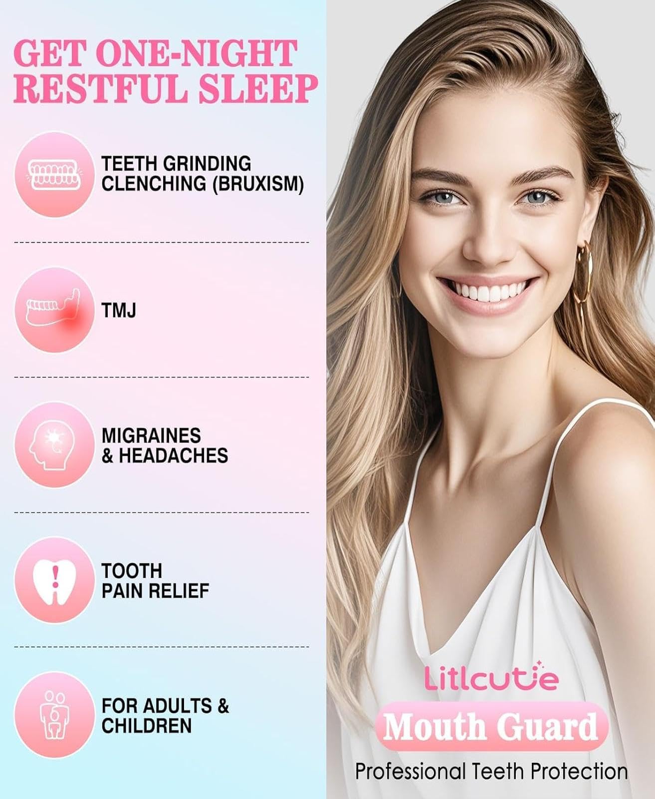 Litlcutie Teeth Grinding Mouth Guard at Night 2 Color