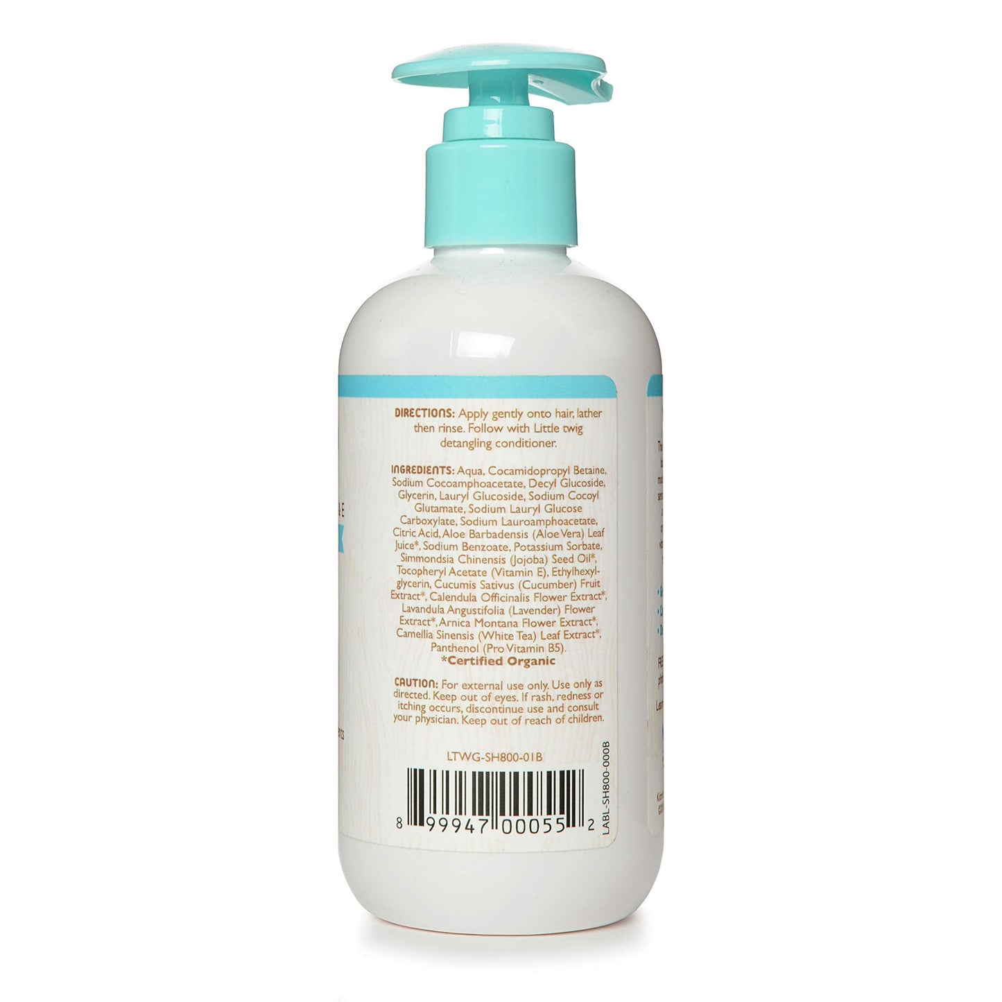 Little Twig Fragrance-Free Shampoo – Organic Plant-Derived Formula, Vegan, Gluten-Free, 8.5 oz for Newborns