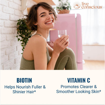 Live Conscious Beyond Collagen – Multi Collagen Capsules I–X with Biotin & Vitamin C (90 Capsules)
