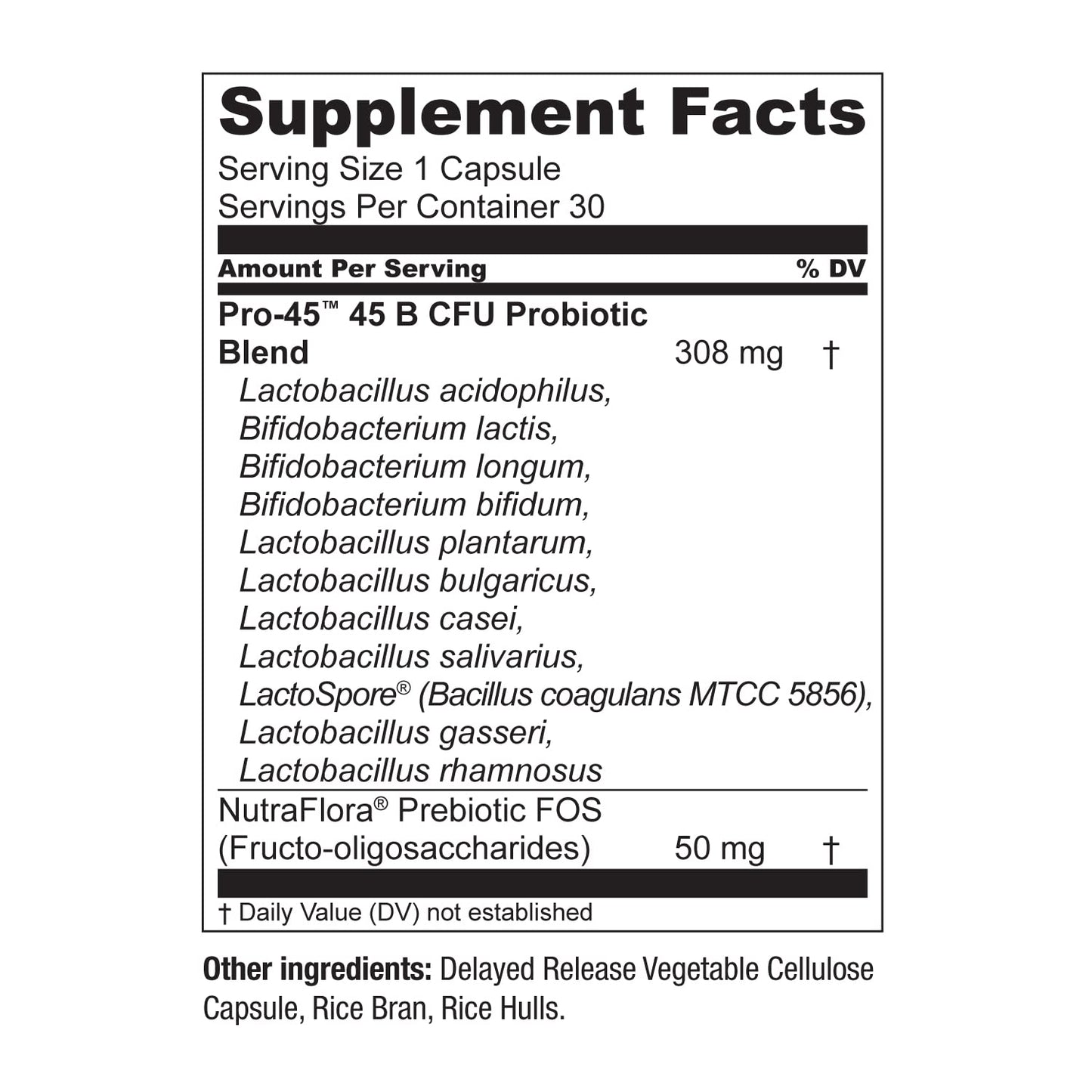 Live Conscious PRO45 Probiotics: 45B CFU, 11 Strains, Dairy Free