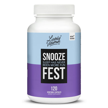 LIVELY VITAMIN CO Snooze Fest | Full REM Sleep Support, Relaxation & Recovery | 120 Count