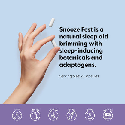 LIVELY VITAMIN CO Snooze Fest | Full REM Sleep Support, Relaxation & Recovery | 120 Count