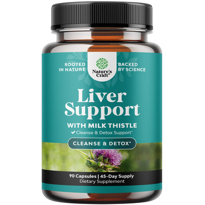Liver Cleanse Detox & Repair 90 Capsules | Milk Thistle Liver Support