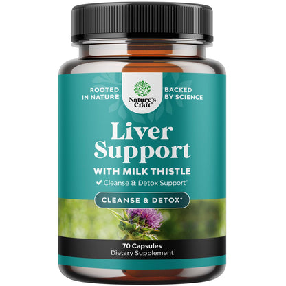 Liver Cleanse Detox & Repair - Milk Thistle Liver Support (70 Count)