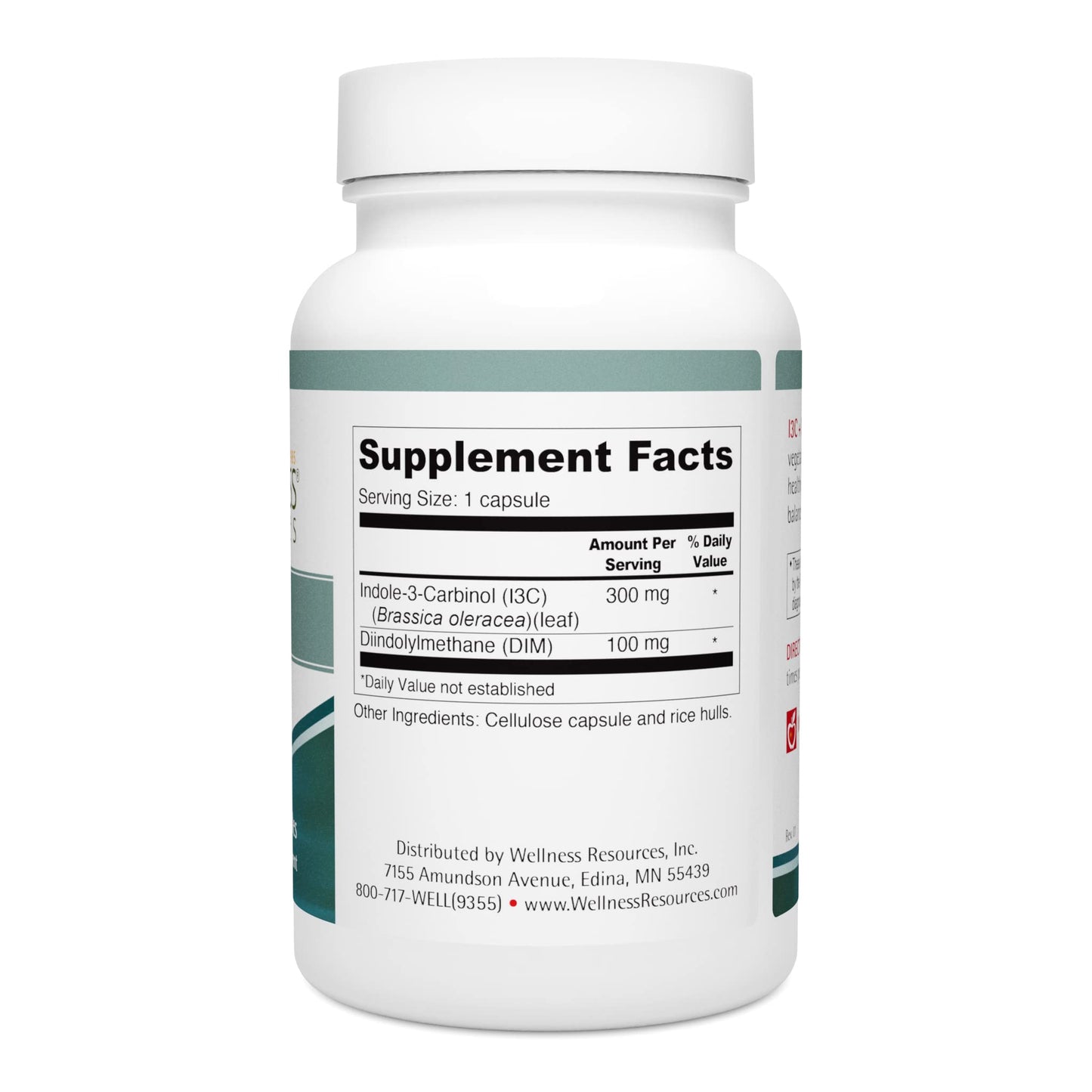 Wellness Resources I3C + DIM for Healthy Estrogen Metabolism & Detoxification | 60 Capsules