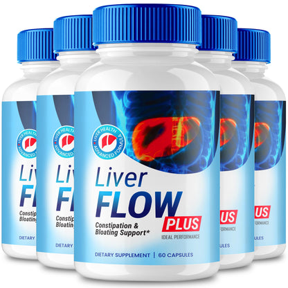 Liver Flow Plus Capsules | Gut Health Formula & Probiotics | Maximum Strength