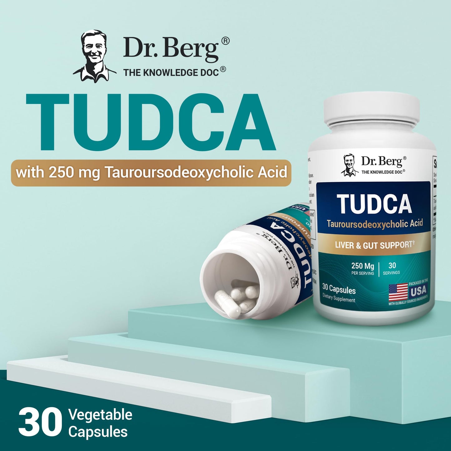 Dr. Berg TUDCA Supplement – Liver Health & Digestive Support (30 Capsules)