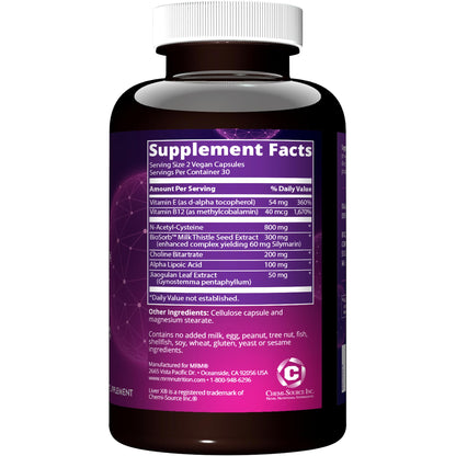 MRM Liver X® | Daily Liver Support with BIOSORB™ Milk Thistle Complex (5x Absorption) | 30 Servings (Pack of 2)