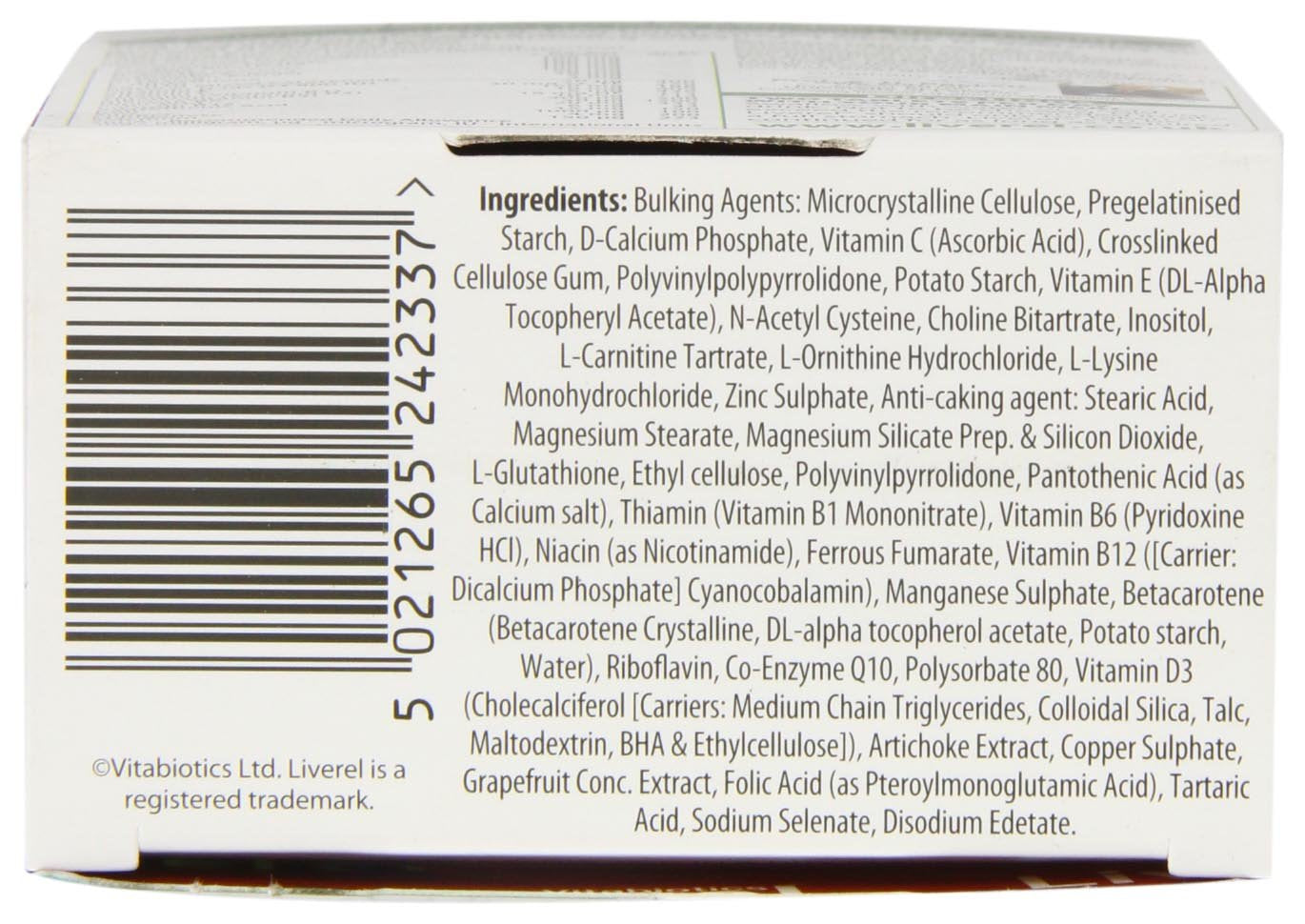 Liveral Vitabiotics Liverel - 60 Tablets | Liver Support Supplement