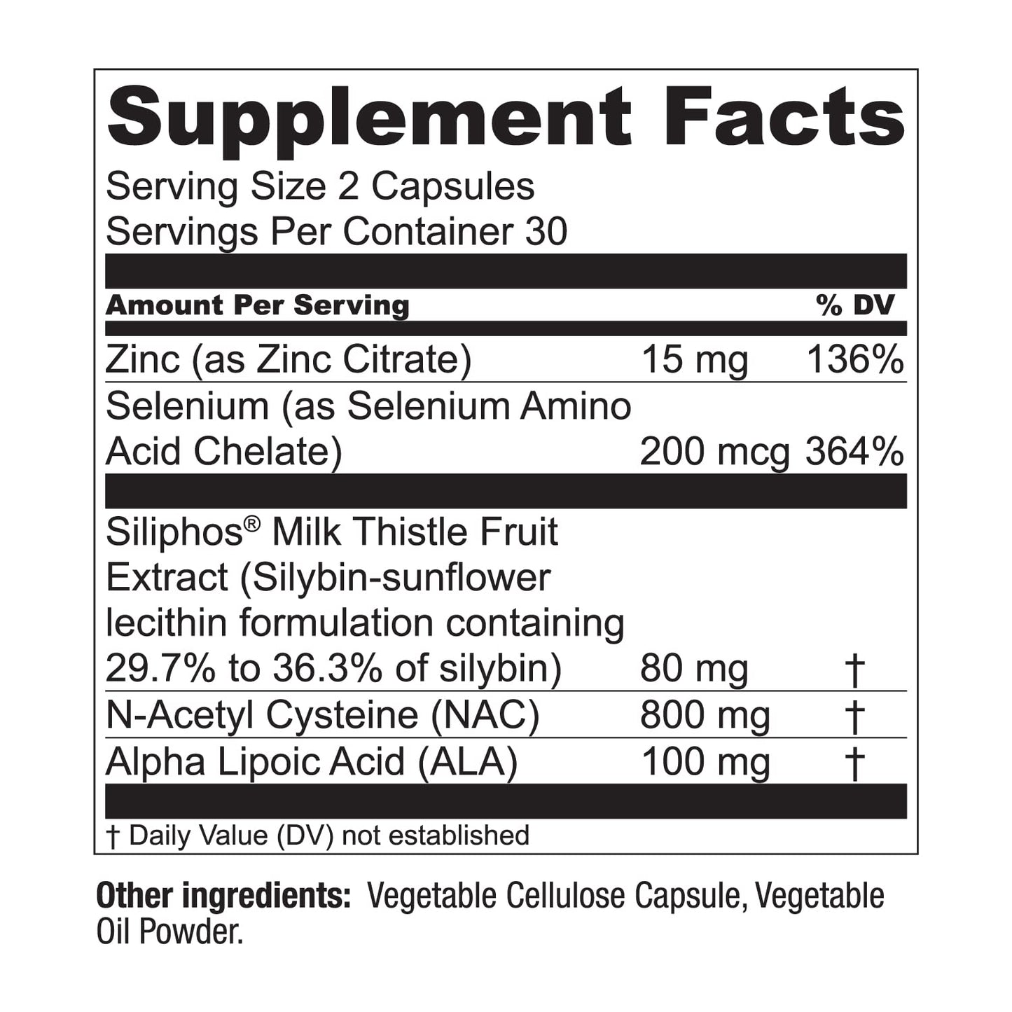 LiverWell Liver Cleanse & Metabolic Support – Milk Thistle, NAC, ALA, Zinc (60 Caps) | Live Conscious