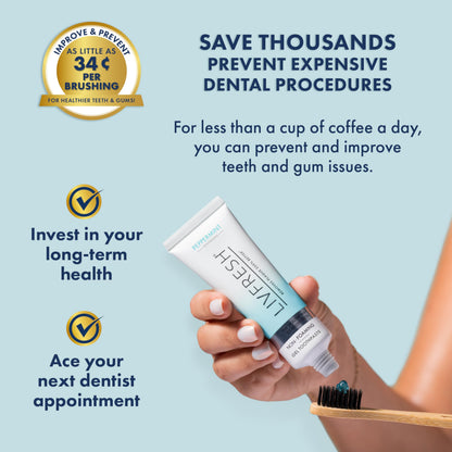 LIVFRESH Toothpaste Gel – Clinically Proven Plaque Removal & Gum Health