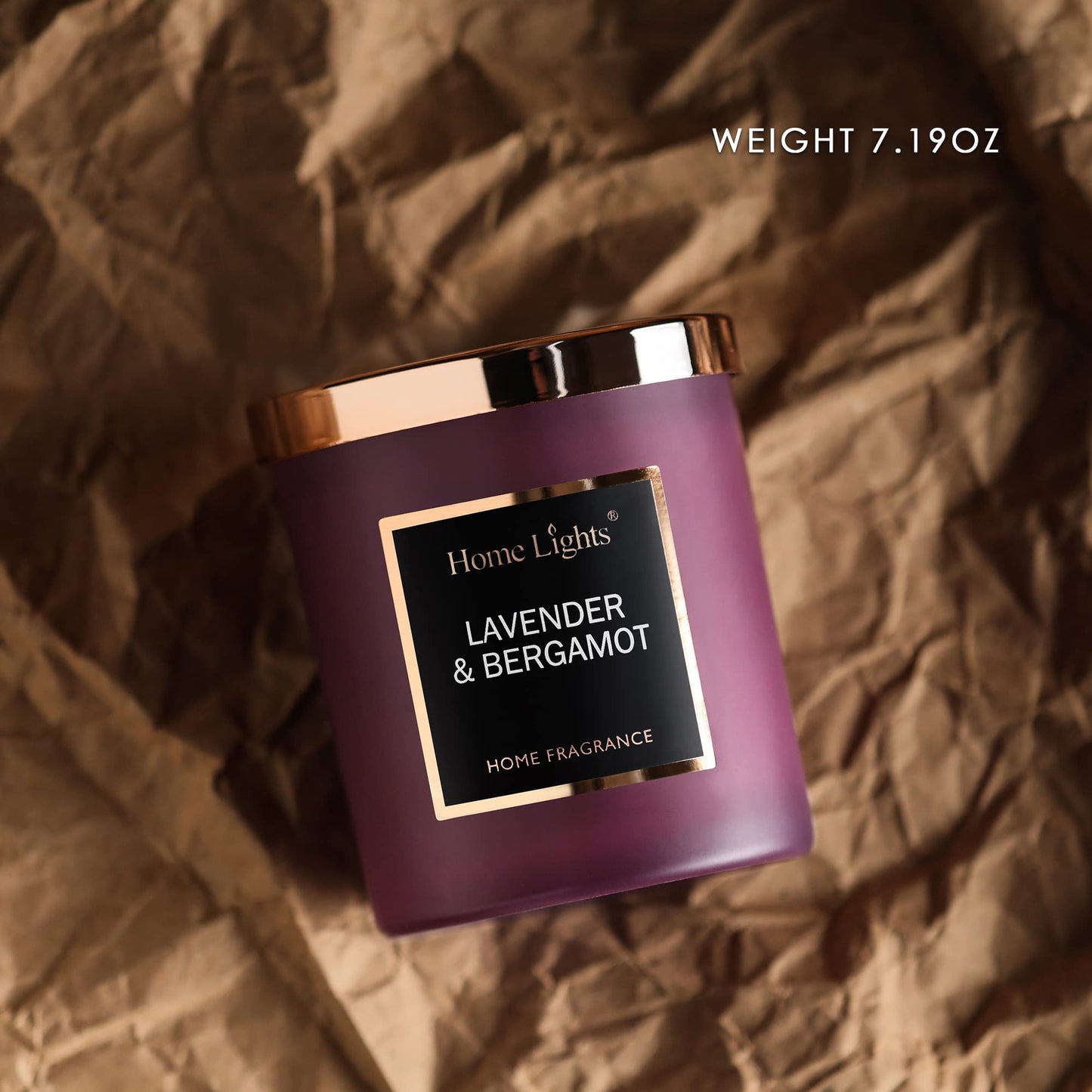 Scented Soy Candles – Lavender & Bergamot, 35h Burn Time | Natural Wax