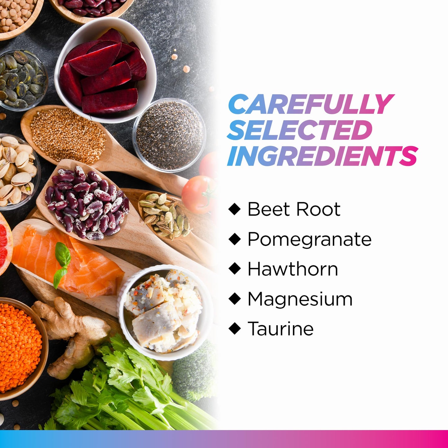 Livingood Daily Blood Pressure Support — Vegan Heart Health Supplement (120 Capsules)