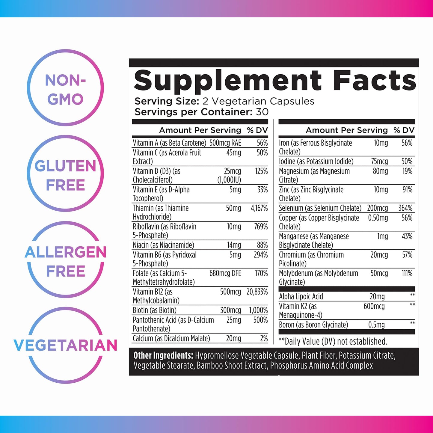 Livingood Daily Methylated Multivitamin for Women & Men – 60 Capsules