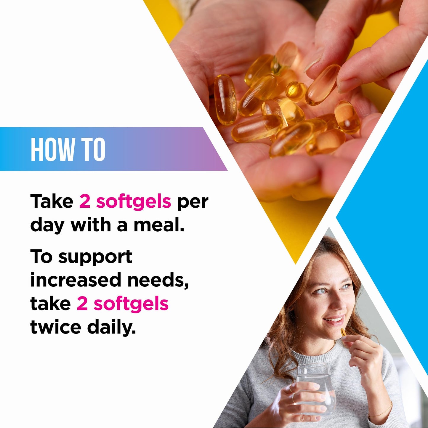 Livingood Daily Omega 3-6-9 Plus Turmeric Curcumin — EPA & DHA, 60 Softgels