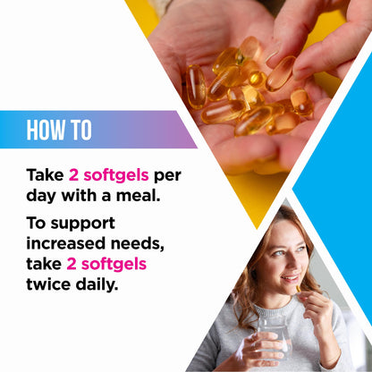 Livingood Daily Omega 3-6-9 Plus Turmeric Curcumin — EPA & DHA, 60 Softgels