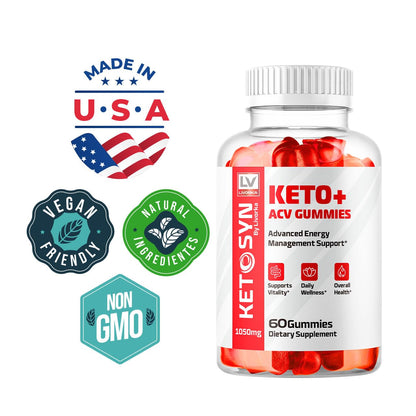 LIVORKA 3 Pack Ketosyn ACV Gummies – Keto Syn & Keto Plus ACV Gummies (180 Gummies)