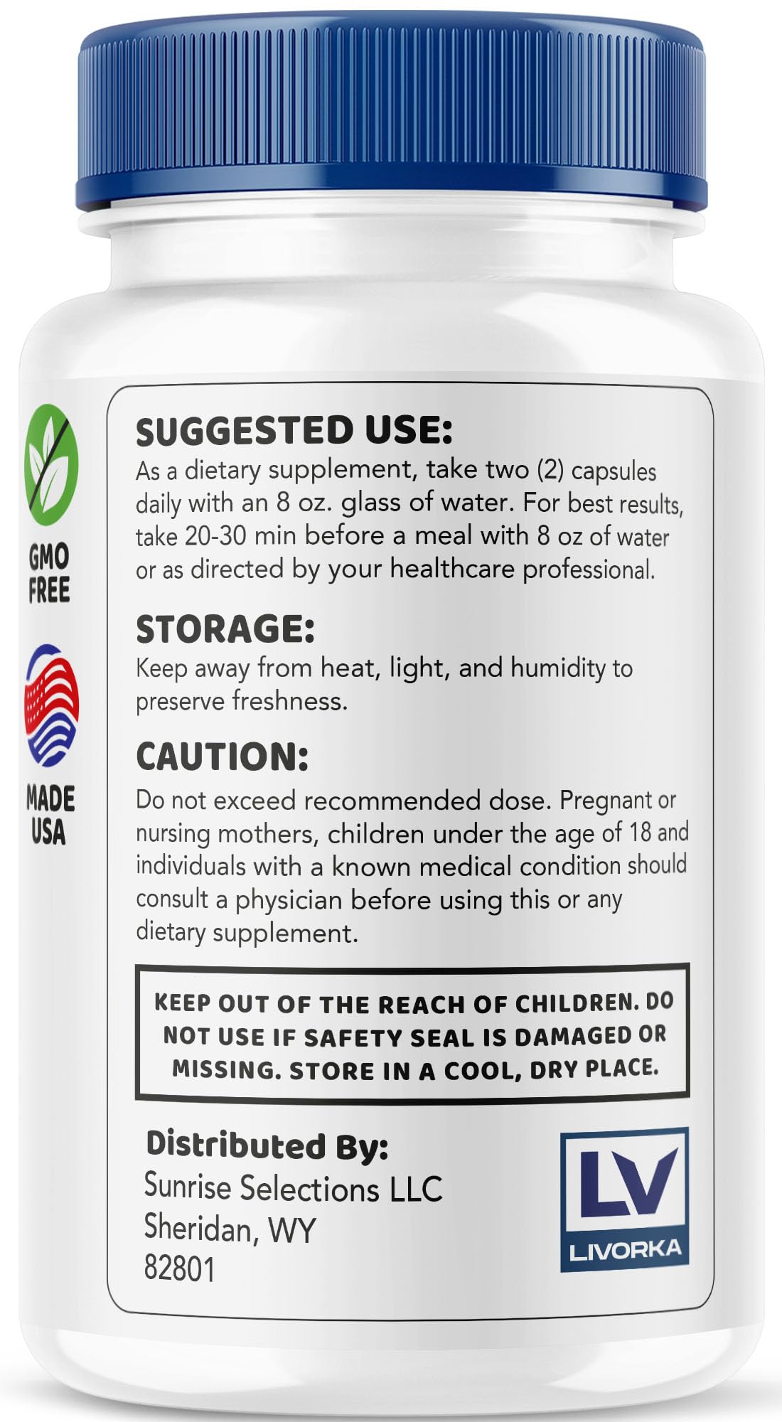 LIVORKA 5 Pack Sciatisoothe – Sciatisoothe Supplement (300 Capsules)