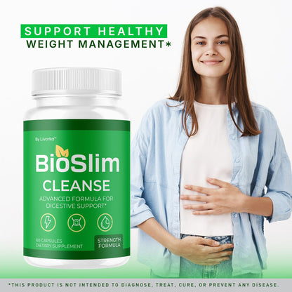LIVORKA BioSlim Cleanse Capsules (2 Pack) Digestive Support & Wellness