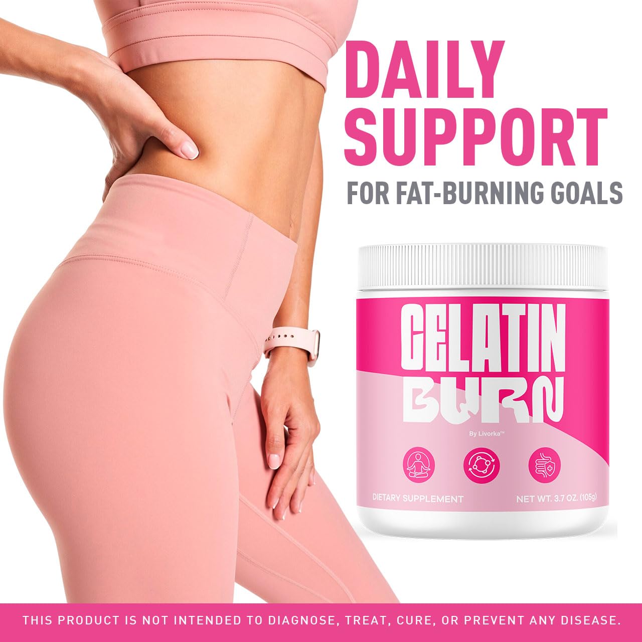 LIVORKA GelatinBurn Powder (2 Pack) – Premium Natural Wellness Formula, 120 Servings