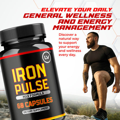 LIVORKA IronPulse Capsules (3 Pack) – IronPulse Max Formula, 180 Capsules