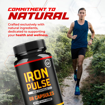LIVORKA IronPulse Capsules (3 Pack) – IronPulse Max Formula, 180 Capsules
