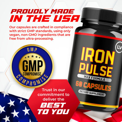 LIVORKA IronPulse Capsules (3 Pack) – IronPulse Max Formula, 180 Capsules