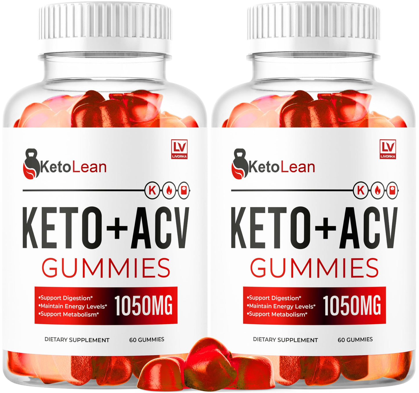 LIVORKA Keto Lean ACV Gummies – 2 Pack, 120 Gummies