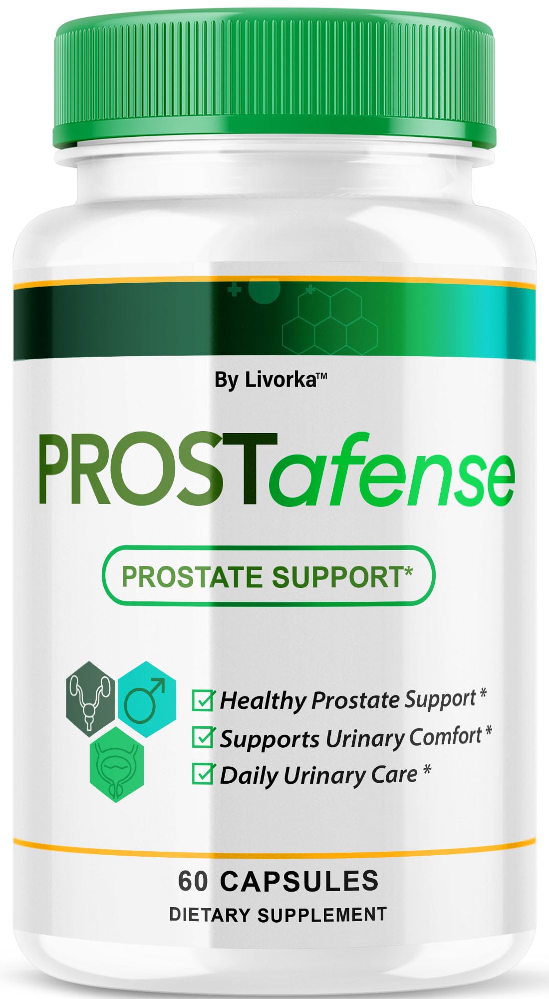 LIVORKA Prostafense Health Supplements for Men Capsules – Official Prostafense Pills, Daily Wellness, 60 Capsules