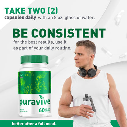 LIVORKA Puravive Exotic Rice Method Dietary Supplement - 120 Capsules (60 Day Supply) - Pack Of 2
