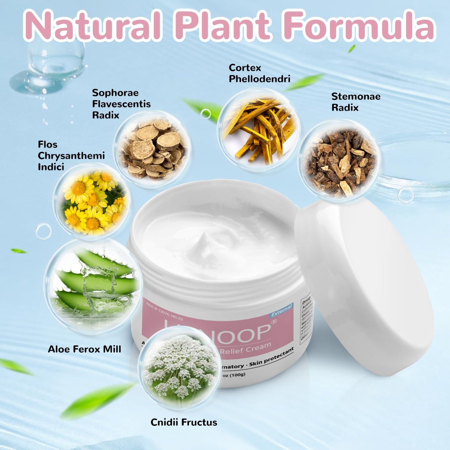 LMNOOP Baby Eczema Relief Cream | All-Natural Herbal Formula 3.53oz