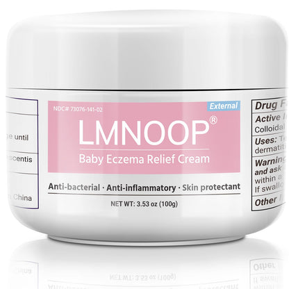 LMNOOP Baby Eczema Relief Cream | All-Natural Herbal Formula 3.53oz