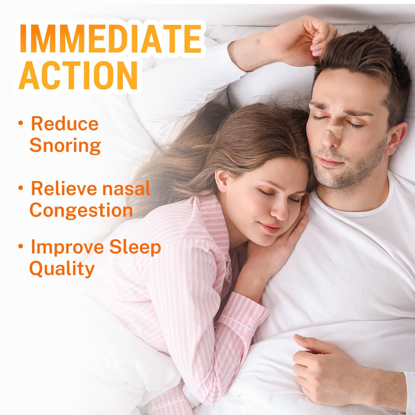 LMOHBJ 120Pcs Nasal Strips – Extra-Strength Snoring Relief & Nasal Congestion for Sleep