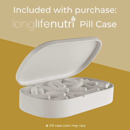 LongLifeNutri Chrysin 500mg – 180 Veg Capsules | USA Made, GMP Certified