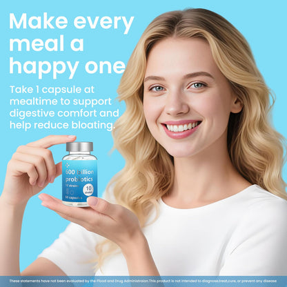 LOUDSAY Probiotics 60B CFU - 10 Strains for Immune & Digestive Health