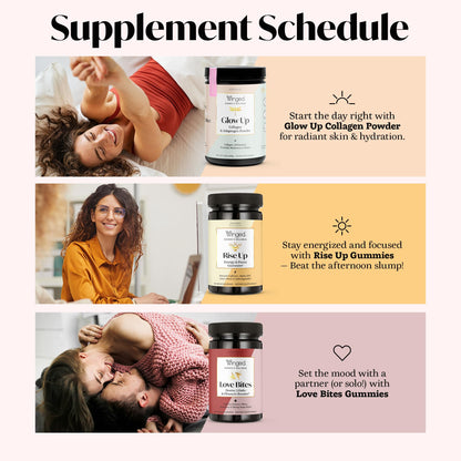 Winged Wellness Love Bites | Libido Booster for Women with Maca, Damiana & Horny Goat Weed