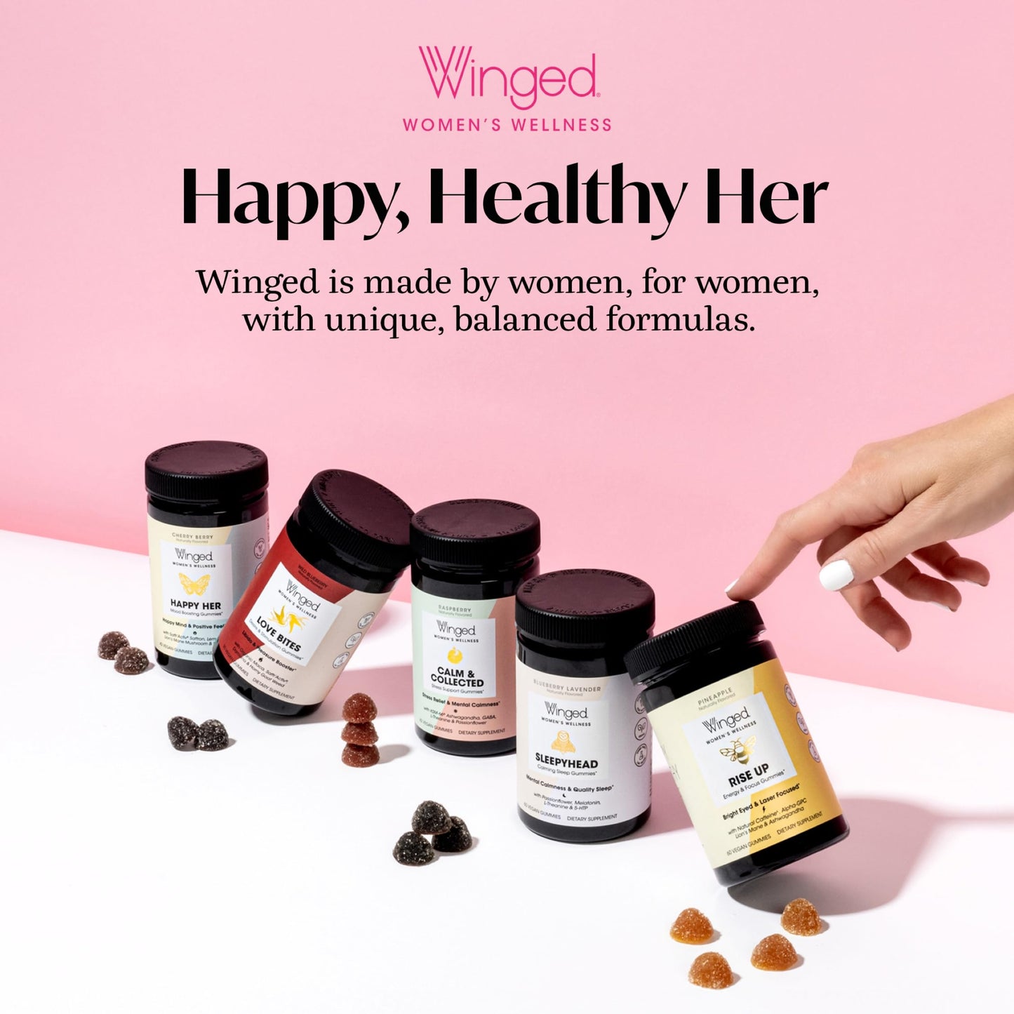 Winged Wellness Love Bites | Libido Booster for Women with Maca, Damiana & Horny Goat Weed