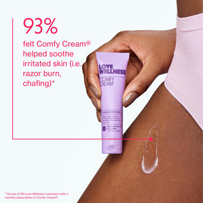 Love Wellness Comfy Cream Vulva & Vaginal Moisturizer — Fragrance-Free, 1.01 oz