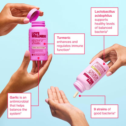Love Wellness Good Girl Probiotics & Healthy V Vitamin | Women's Wellness Duo