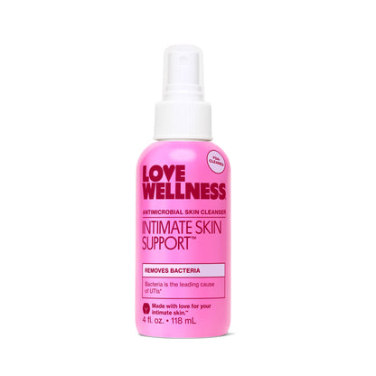 Love Wellness Intimate Skin Support Spray – FDA-Cleared HOCl Cleanser (4 oz) – Fragrance-Free & pH-Balanced