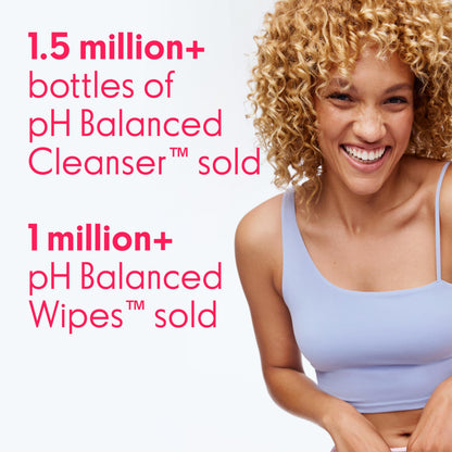 Love Wellness Skincare for Down There Bundle | Gentle pH-Balancing Cleanser, Comfy Cream & Fragrance-Free Wipes